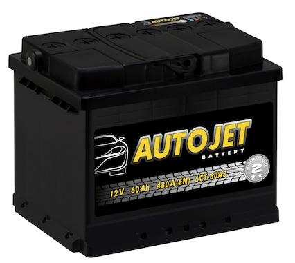 Аккумулятор автомобильный AutoJet 60Ah 480A
